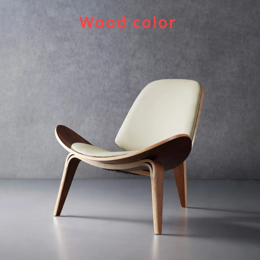 Nordic Solid Wood Ins Celebrity Chair, Creative Art Designer Single Sofa Chair, Smile Airplane Chair, Many Choices