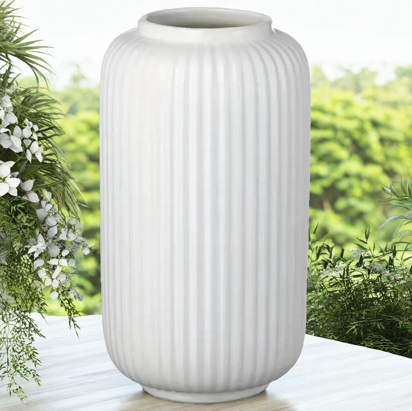 Modern White Ceramic Vase